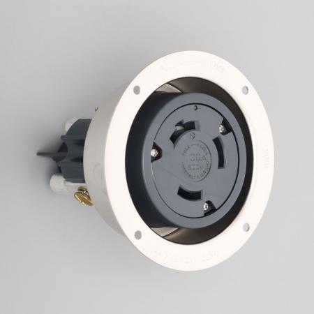 Rakuten - アメリカン電機 31066 引掛形 フランジコンセント 3P 100A 600V