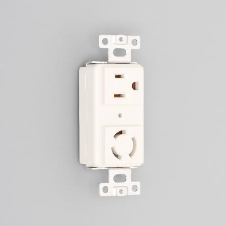 Rakuten - アメリカン電機 3110HCD コンビ 複式横型埋込コンセント 白 接地形2P 15A 125V