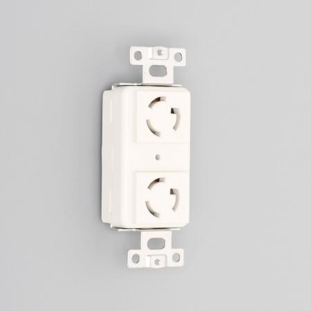 Rakuten - アメリカン電機 3110HD-L5 引掛形 複式横型埋込コンセント 白 接地形2P 15A 125V