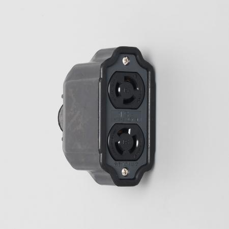 乐天商城 - アメリカン電機 3113R 引掛形 ダブルコネクタボディ 接地形2P 15A 125V
