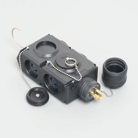 Rakuten - アメリカン電機 3113RK 引掛形 移動用分岐ボックス 接地形2P 15A 125V