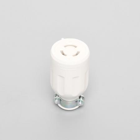 Rakuten - アメリカン電機 3114R-IV 引掛形 コードコネクタボディ(ゴムカバー) 白 接地形2P 15A 125V