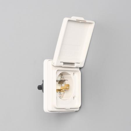 Rakuten - アメリカン電機 3115NW 引掛形 防水形フランジインレット(ナイロン製) 接地形2P 15A 125V