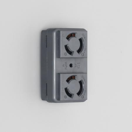 Rakuten - アメリカン電機 3117HD-BK 引掛形 複式機器用アウトレット 黒 接地形2P 15A 125V