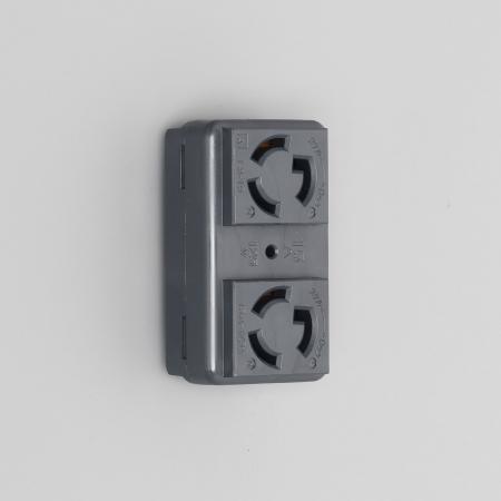 Rakuten - アメリカン電機 3117HD-L5-BK 引掛形 複式機器用アウトレット 黒 接地形2P 15A 125V