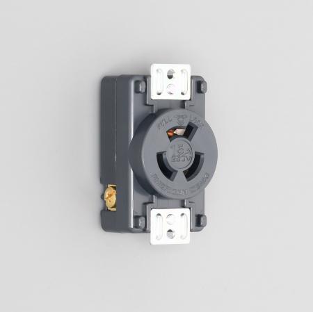乐天商城 - アメリカン電機 3120-P 引掛形 パネル用コンセント 接地形2P 15A 250V