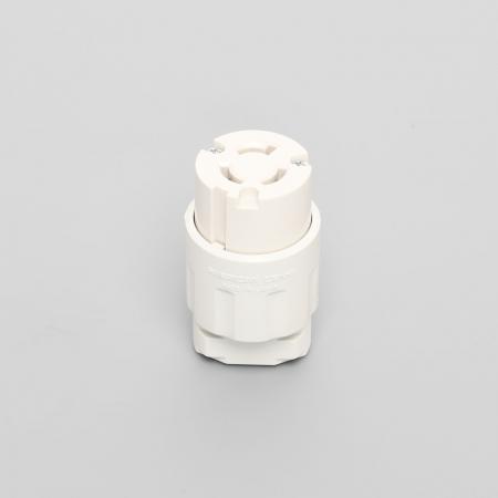 Rakuten - アメリカン電機 3124N-IV 引掛形 コードコネクタボディ(ナイロンカバー) 白 接地形2P 15A 250V