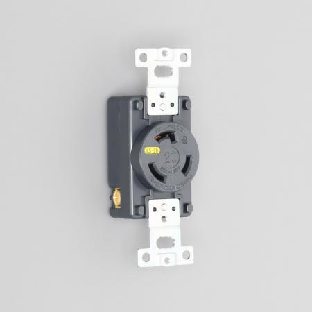 Rakuten - アメリカン電機 3210-L5 引掛形 埋込コンセント 接地形2P 20A 125V