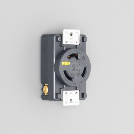 Rakuten - アメリカン電機 3210-P-L5 引掛形 パネル用コンセント 接地形2P 20A 125V