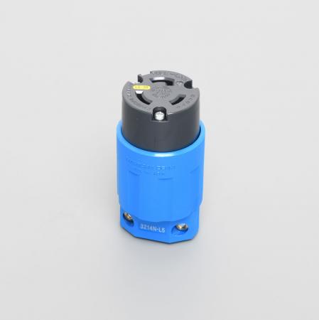 乐天商城 - アメリカン電機 3214N-L5-BL 引掛形 コ-ドコネクタボディ(ナイロンカバー) 青 接地形2P 20A 125V