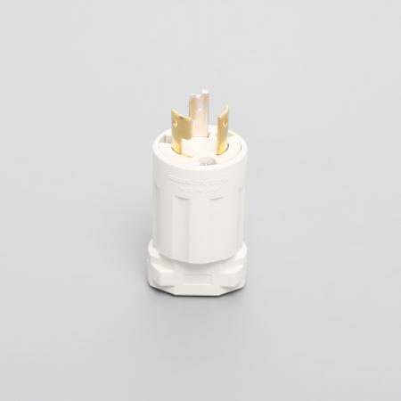 Rakuten - アメリカン電機 3222N-IV 引掛形 プラグ(ナイロンカバー) 白 3P 20A 250V