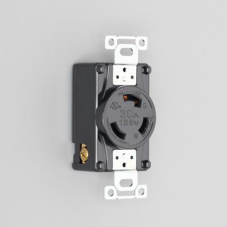 乐天商城 - アメリカン電機 3310-L5UL 引掛形 埋込コンセント(UL/CSA規格認定仕様) 接地形2P 30A 125V