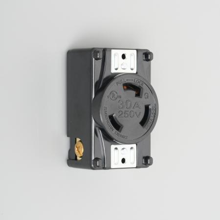 Rakuten - アメリカン電機 3320-P-L6UL 引掛形 パネル用コンセント(UL/CSA規格認定仕様) 接地形2P 30A 250V