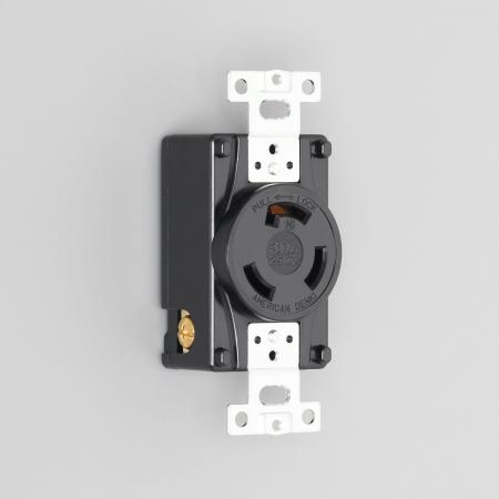 Rakuten - アメリカン電機 3320 引掛形 埋込コンセント 3P 30A 250V
