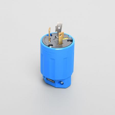 Rakuten - アメリカン電機 3322N-L6-BL 引掛形 プラグ(ナイロンカバー) 青 接地形2P 30A 250V