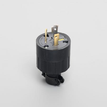 乐天商城 - アメリカン電機 3322R-L6 引掛形 プラグ(ゴムカバー) 接地形2P 30A 250V