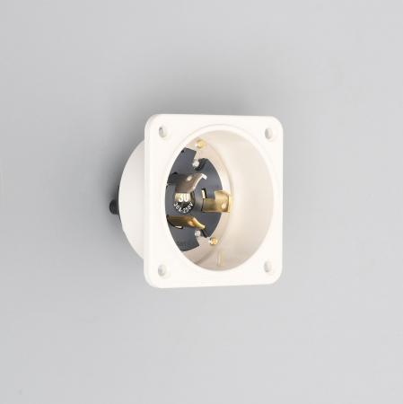 乐天商城 - アメリカン電機 3325N 引掛形 フランジインレット (ナイロン製) 3P 30A 250V