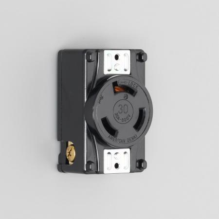 Rakuten - アメリカン電機 3360-P 引掛形 パネル用コンセント 3P 30A 600V