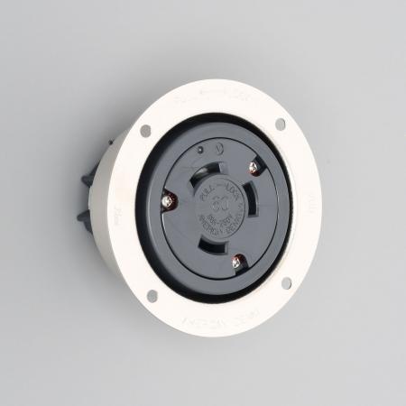 乐天商城 - アメリカン電機 3626 引掛形 フランジコンセント 3P 60A 250V