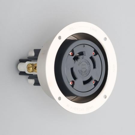 乐天商城 - アメリカン電機 41026 引掛形 フランジコンセント 接地形3P 100A 250V