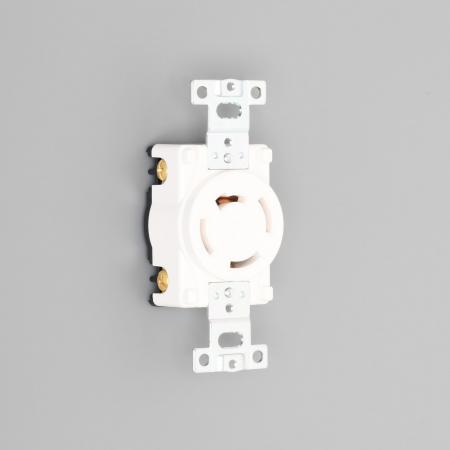 Rakuten - アメリカン電機 4220-IV 引掛形 埋込コンセント 白 接地形3P 20A 250V