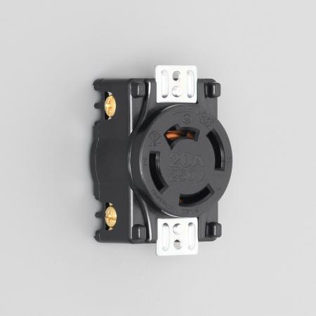 Rakuten - アメリカン電機 4220-P 引掛形 パネル用コンセント 接地形3P 20A 250V