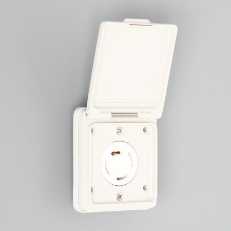 Rakuten - アメリカン電機 4220PW 引掛形 防水形パネル用コンセント(セット品) 接地形3P 20A 250V