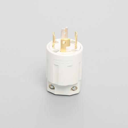 Rakuten - アメリカン電機 4222N-IV 引掛形 プラグ(ナイロンカバー) 白 接地形3P 20A 250V
