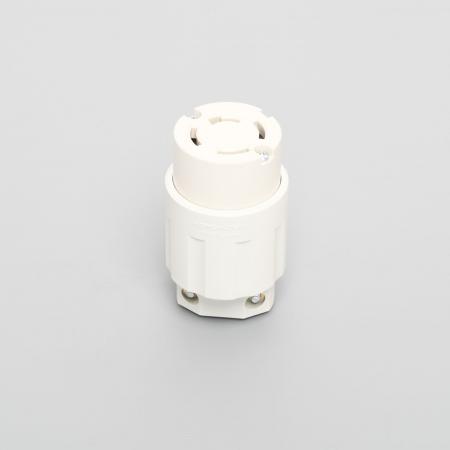 Rakuten - アメリカン電機 4224N-IV 引掛形 コ-ドコネクタボディ(ナイロンカバー) 白 接地形3P 20A 250V