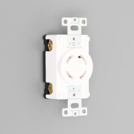 乐天商城 - アメリカン電機 4320-IV 引掛形 埋込コンセント 白 接地形3P 30A 250V
