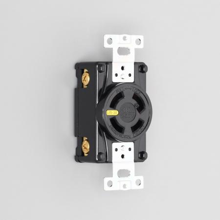 Rakuten - アメリカン電機 4320-L15 引掛形 埋込コンセント 接地形3P 30A 250V