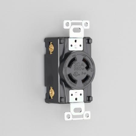 Rakuten - アメリカン電機 4320-L15UL 引掛形 埋込コンセント(UL/CSA規格認定仕様) 接地形3P 30A 250V