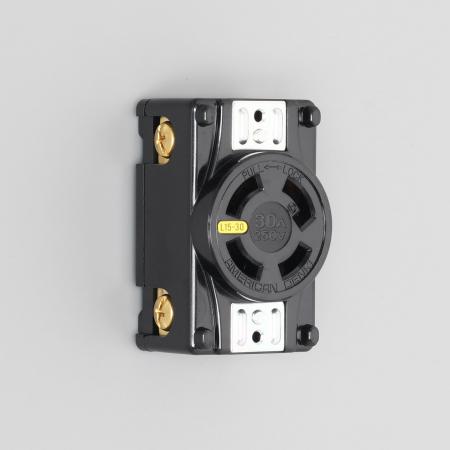 乐天商城 - アメリカン電機 4320-P-L15 引掛形 パネル用コンセント 接地形3P 30A 250V