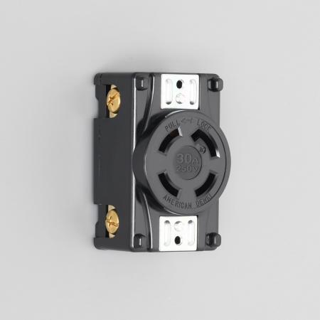 Rakuten - アメリカン電機 4320-P 引掛形 パネル用コンセント 接地形3P 30A 250V