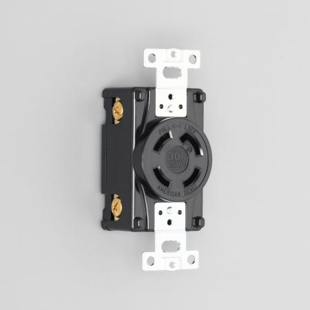 乐天商城 - アメリカン電機 4320 引掛形 埋込コンセント 接地形3P 30A 250V