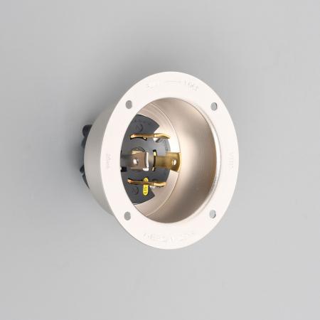 Rakuten - アメリカン電機 4325-L15 引掛形 フランジインレット 接地形3P 30A 250V