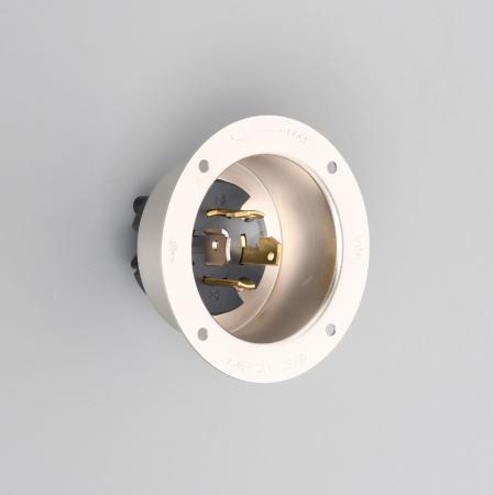Rakuten - アメリカン電機 4365 引掛形 フランジインレット 接地形3P 30A 600V