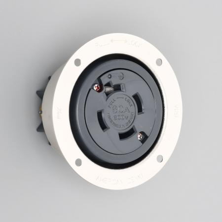 Rakuten - アメリカン電機 4666 引掛形 フランジコンセント 接地形3P 60A 600V