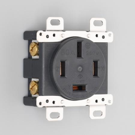 アメリカン電機 9520N 平刃形 埋込コンセント 接地形3P 50A 250V
