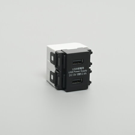 Rakuten - アメリカン電機 A200B 埋込USB給電コンセント2ケ口 黒 2.4A 5V