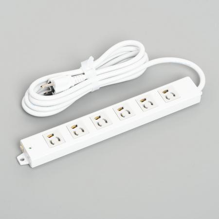 Rakuten - アメリカン電機 A8001 抜止形 OAタップ6ケ口 コ-ドセット マグネット付 接地形2P 15A 125V
