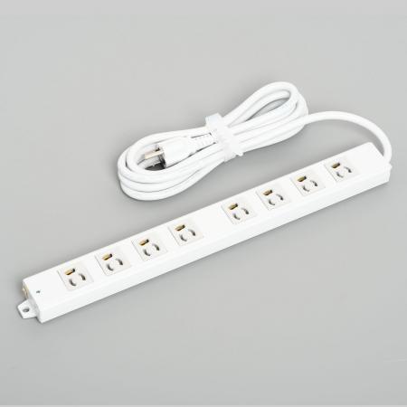 Rakuten - アメリカン電機 A8009 抜止形 OAタップ8ケ口 コ-ドセット マグネット付 接地形2P 15A 125V