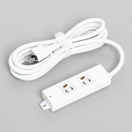 Rakuten - アメリカン電機 A8140 抜止形 OAタップ2ケ口 コ-ドセット マグネット付 接地形2P 15A 125V