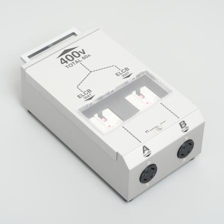 Rakuten - アメリカン電機 HB4363 引掛形 移動用分岐ボックス 30A漏電ブレーカ付 接地形3P60A480V
