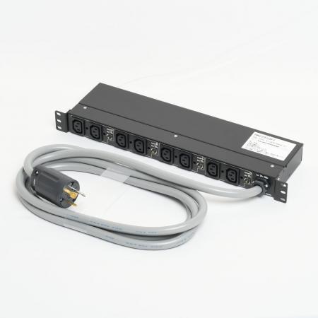 乐天商城 - アメリカン電機 HKC2910PT IEC C-13 コンセントバー8ケ口 1Uタイプ プロテクター付 接地形2P 30A 250V