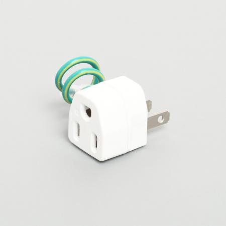 乐天商城 - アメリカン電機 K6002 アダプタ- 接地ナシ→接地付 接地形2P 15A 125V
