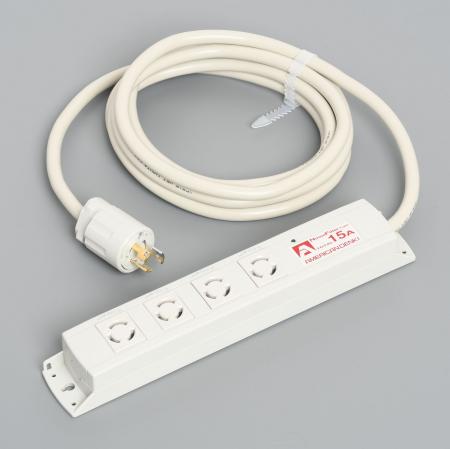 Rakuten - 【受注生産品】アメリカン電機 KC1010NF 引掛形 OAタップ4ケ口 コ-ドセット NF付 接地形2P 15A 125V