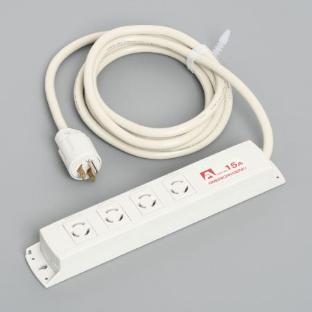 Rakuten - 【受注生産品】アメリカン電機 KC1015 引掛形 OAタップ4ケ口 コ-ドセット 接地形2P 15A 125V