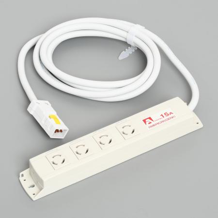乐天商城 - 【受注生産品】アメリカン電機 KC1016 引掛形 OAタップ4ケ口 コ-ドセット 接地形2P 15A 125V