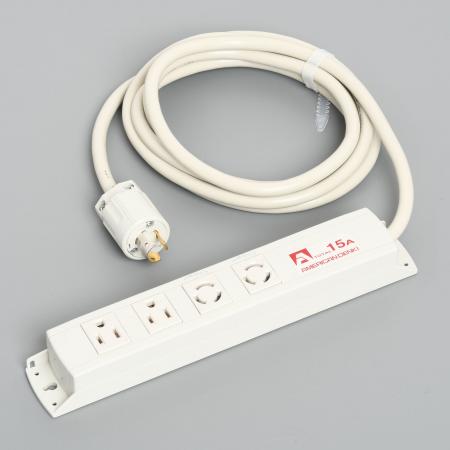 Rakuten - 【受注生産品】アメリカン電機 KC1020 コンビ OAタップ4ケ口 コ-ドセット 接地形2P 15A 125V